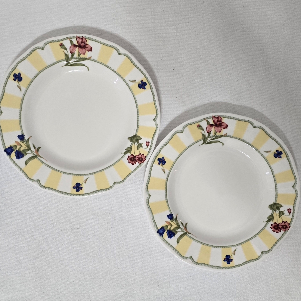 Noritake Homecraft Summer Estate (9212) Set Of 2 Salad Plates Floral EUC Korea